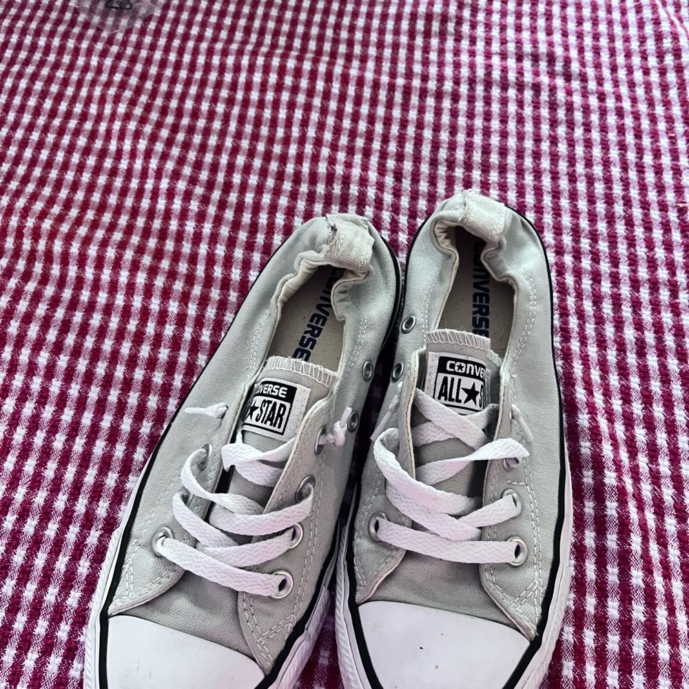 Converse All Star Light Gray Canvas Sneakers